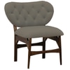 Twilight Grey Fabric Accent Chair
