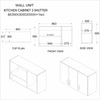3 Doors Modular Wall Mounted Kitchen Cabinet With Adjustable Shelf In Highland Pine Finish