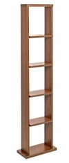 BLUEWUD Walten Engineered Wood Bookshelf Cabinet Book Rack Organizer with Shelves for D�cor Display Floor Standing for Home Library Furniture (Walnut)