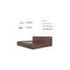 Kuruma King Size Bed In Walnut Finish