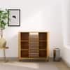 Hexa Engineered Wood Bookshelf Multipurpose Storage Rack in Giant Wood Colour