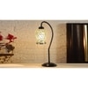 Multicolor Mosaic Glass Curvy Table lamp with Iron Base (EN18)