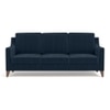 Abbey 3 Seater Fabric Sofa in Sea Port Blue Velvet Colour
