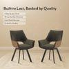 Casey Swivel Dining Chair In Olive And Tan Colour Set Of 2