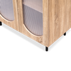 Stellar Multipurpose Storage Cabinet (Medium Size with Upper Shelf, Oak)