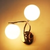 Eliante Modern Wall Lights Mild Steel & Glass Material Gold & White Finish