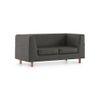 Rubik Essential 2 Seater Fabric Sofa in Steel Colour