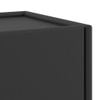 Nura Solid Wood Sideboard In Black Wire Brush