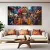 The Castle Decor Lord Ganesha Wall Painting Wooden Framed 27x48 Inch (Style 16)