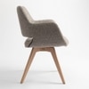 Bastion Solid Wood Dining Chair in Khaki Colour
