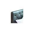 Charcoal Engineered Wood Queen Size Bed In White Finish