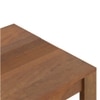 Striado Rectangular Solid Wood Coffee Table In Amber Walnut Finish