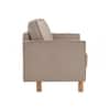 Scandinavian Nexon Three Seater Sofa Natural Wood Finish