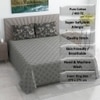Lena Multi Shade Abstract 400 TC Cotton Satin Flat Super King Size Bedsheet with 2 Pillow Covers – Threads