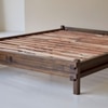 Quinlynn Solid wood King Size Bed in Provincial Teak Finish 72x78 inches