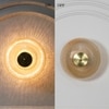 Maloto Amber Luster and Brass Finish Metal Wall Light