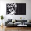 The Castle Decor Greek Art Wall Painting Wooden Framed Digital Painting 27x48 Inch (Style 1)