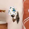 Devansh Metal Electric Wall Light in Antique Gold Colour with Multi Shade Count of 1 Light