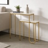 Metal Console Table in Gold Colour