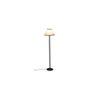 Carmelo Multicolour Fabric Shade Floor Lamp with Black Iron Base