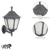 Stratford Outdoor Wall Light Die Cast Aluminium In Black Finish