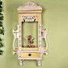 Handmade Wooden White Jharokha cum Pooja Shelf with Drawer
