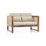 Macadamia Brown Hopsack weave