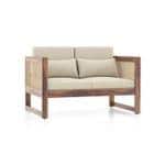 Macadamia Brown Hopsack weave