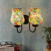 Milan Multicolour Glass Wall Light