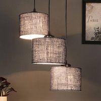 Johnathan Blue Natural Fiber Cluster Hanging Light