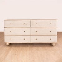 Neo Kyoto Solid Wood Chest of Drawers in Brown Colour