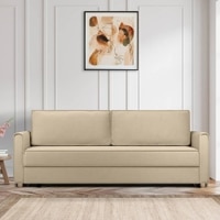 Flycon 3 Pull Out Sofa Cum Bed In Cream Colour