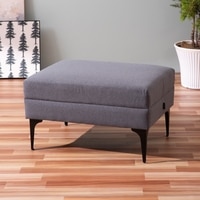 Nimbus Cloud Cube Metallic Pouf Stool in Grey Color