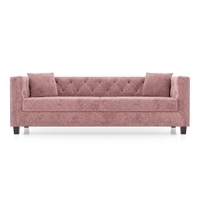 Windsor Essential 3 Seater Fabric Sofa In Desert Rose Colour