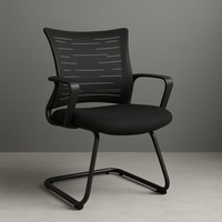 Kepler Brooks Dazzle Visitor Chair in Black Colour