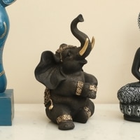 Dev Polyresin Figurine in Black Colour
