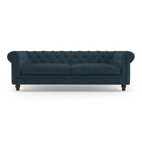 Winchester Sofa Set (Colour : Indigo Blue , Seater : 3+1+1)