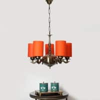 Devansh Solid Wood Electric Wall Light in Grey Colour with Grey Shade Count of 1 Light