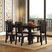 Martha Solid Wood Dining Chair Set Of 2 In Mahogany Finish