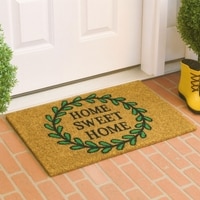 Luxe Home 100% Natural Coir Doormat Home Sweet Home Print (71x45 cm)