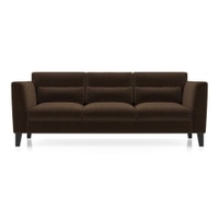 Lewis Sofa (Colour : Dark Earth, Cushion : Hard, Seater : 3+1+1)