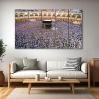 The Castle Decor Kaaba Mecca Wall Art Set of 5 27x48 Inch