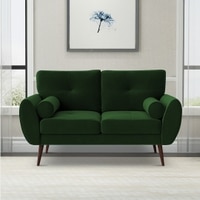 Faro Velvet 2 Seater Sofa in Green Colour