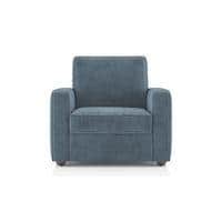 Apollo Compact Fabric Sofa (Colour : Ocean Weave, Seating Capacity : 1 Seater, Cushion Type : Soft, Back Type : Regular Back)