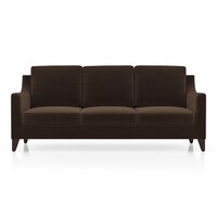 Abbey 3 Seater Fabric Sofa in Dark Earth Colour