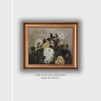 Artistry Grey Brownroses Canvas Wall Prints Canvas Wall Prints Set of 1 Multicolor Matte