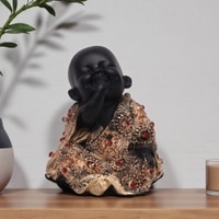 VEDAS Polyresin  Figurine in Black Colour