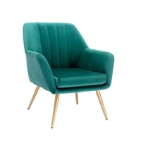 Brodie Fabric Accent Chair in Green Colour