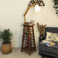Pascal Beige Jute Floor Lamp with Beige Jute Base