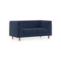 Rubik Premium 2 Seater Fabric Sofa in Lapis Blue Colour